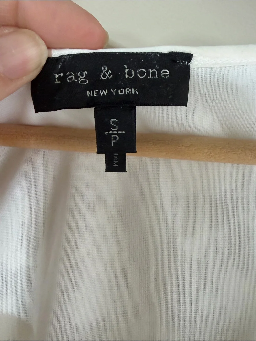 Rag & Bone White Ivory Lace Short Sleeve Casual Top Size Small Petite - Picture 4 of 7